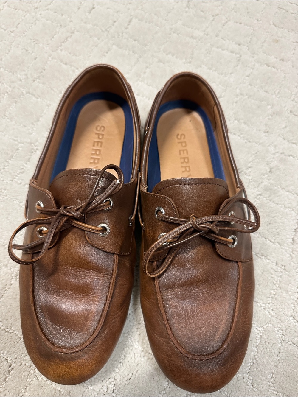 Sperry women’s slim Brown Leather Boat Shoes